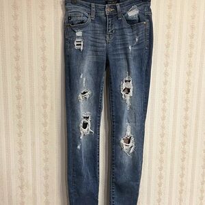 Judy Bloom Distressed Denim Skinny Jeans